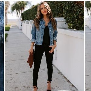 Oversized denim jacket